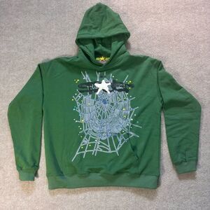 Sp5der  Hoodie Green Size L